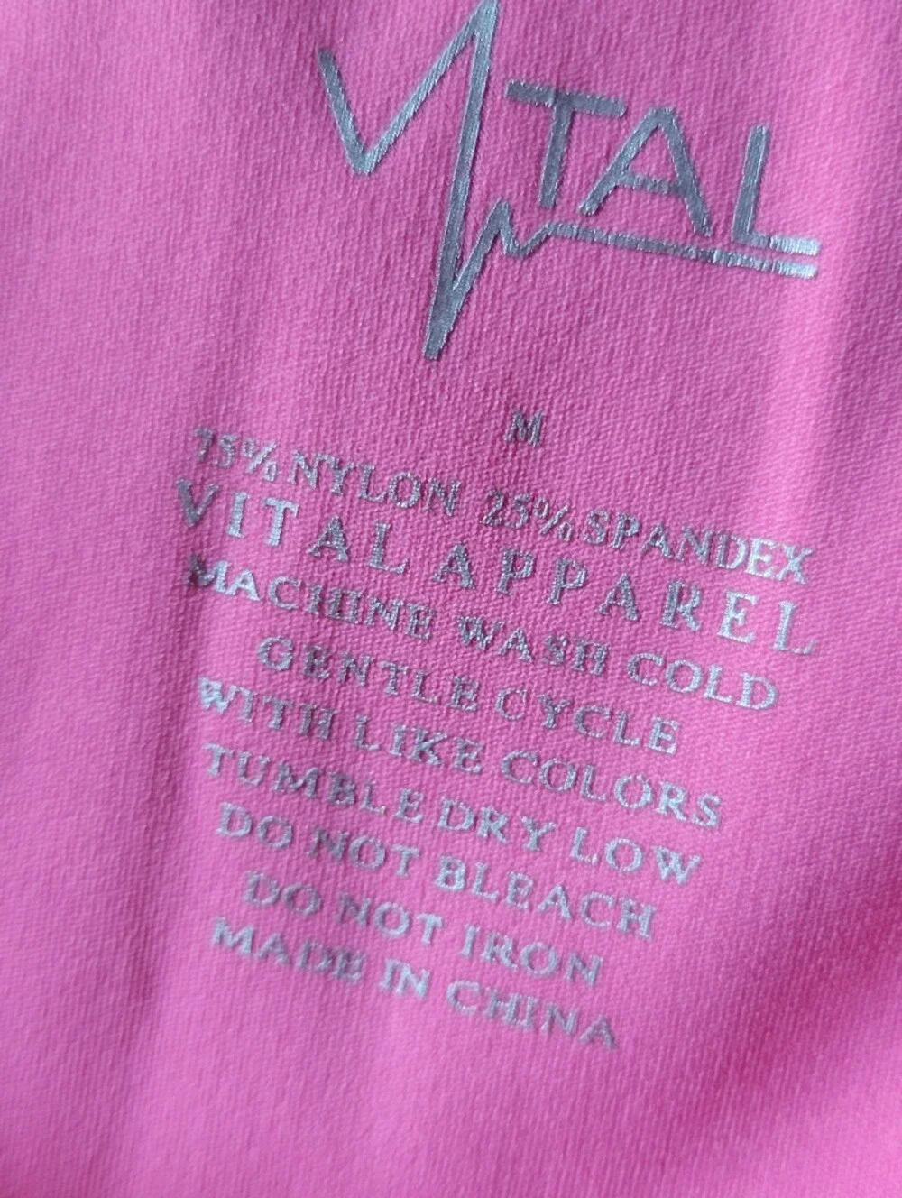 Vital Apparel Pocket Leggings, Pink, Size M